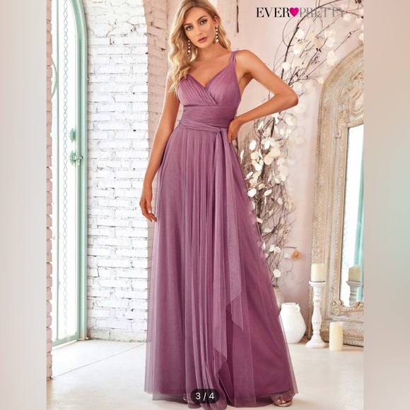 Ever Pretty Light Grey Bridesmaid Dress - Picture 5 of 8